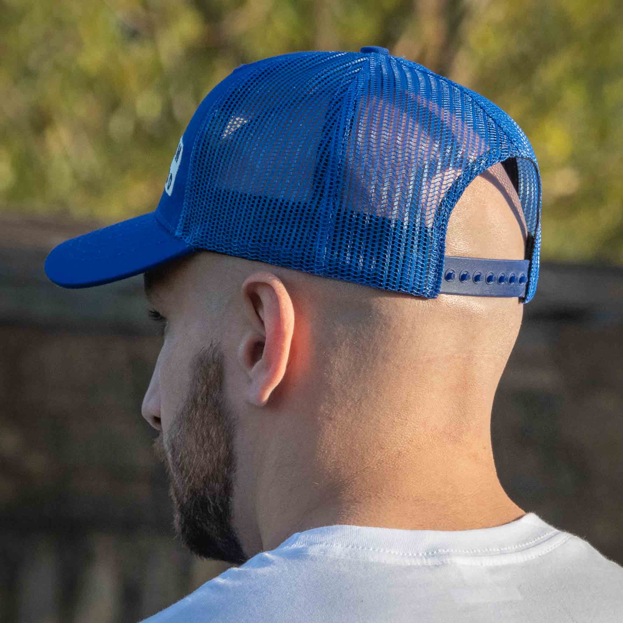 AMAO Trucker Hat - Royal w-Royal Mesh - Compare at $69